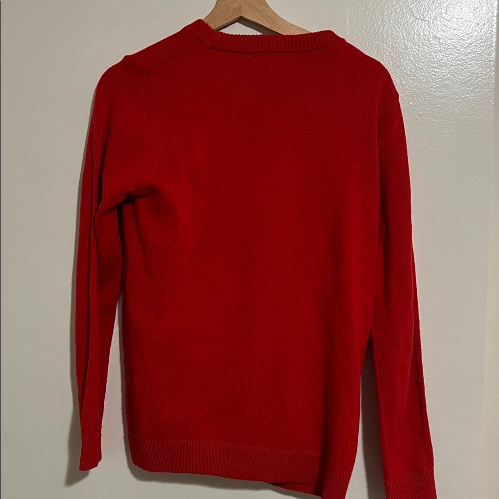 Poof! Vibrant Red Holiday Sweater - Picture 3 of 3